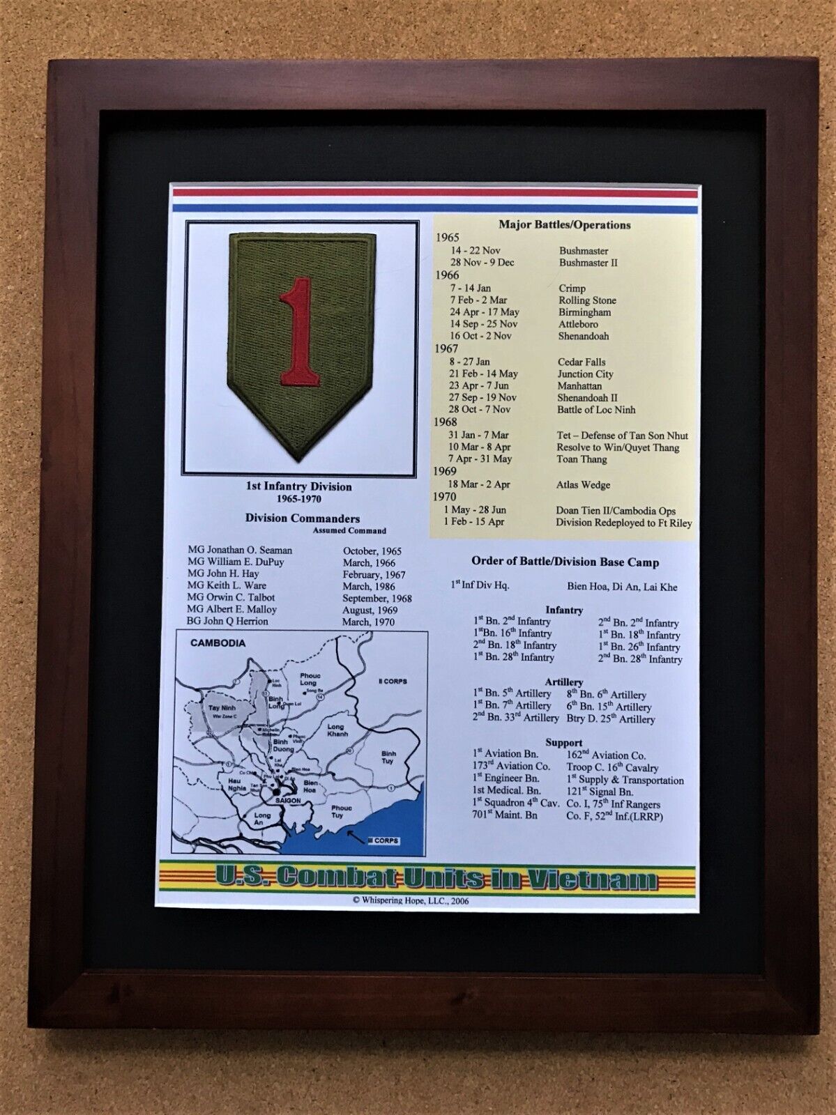 1st Infantry Division in Vietnam Unit Patch and History  11\