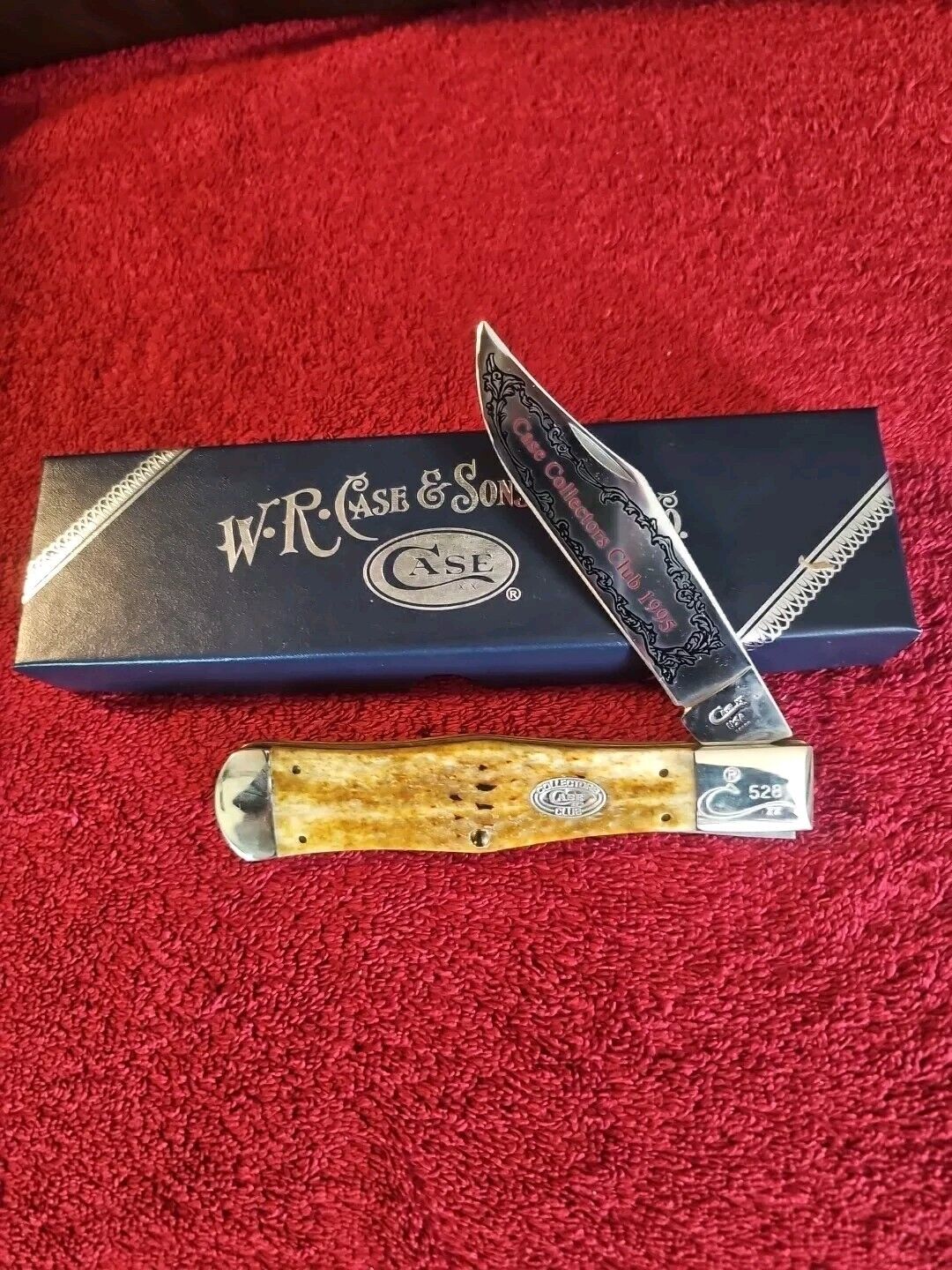 Case Collectors Club Knife 1995 Regular Member #528 (61050 ss) Mint.