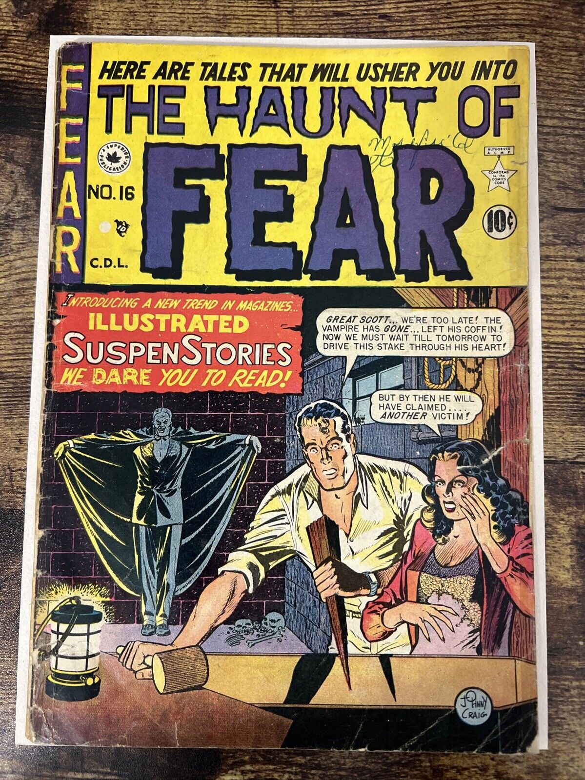 Haunt of Fear 16 First Witches Cauldron EC Johnny Craig Horror Golden Age Comic