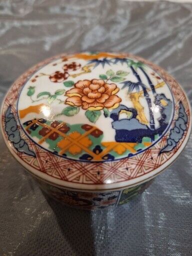 Vintage Imari Ware Japan Jewelry Trinket Porcelain