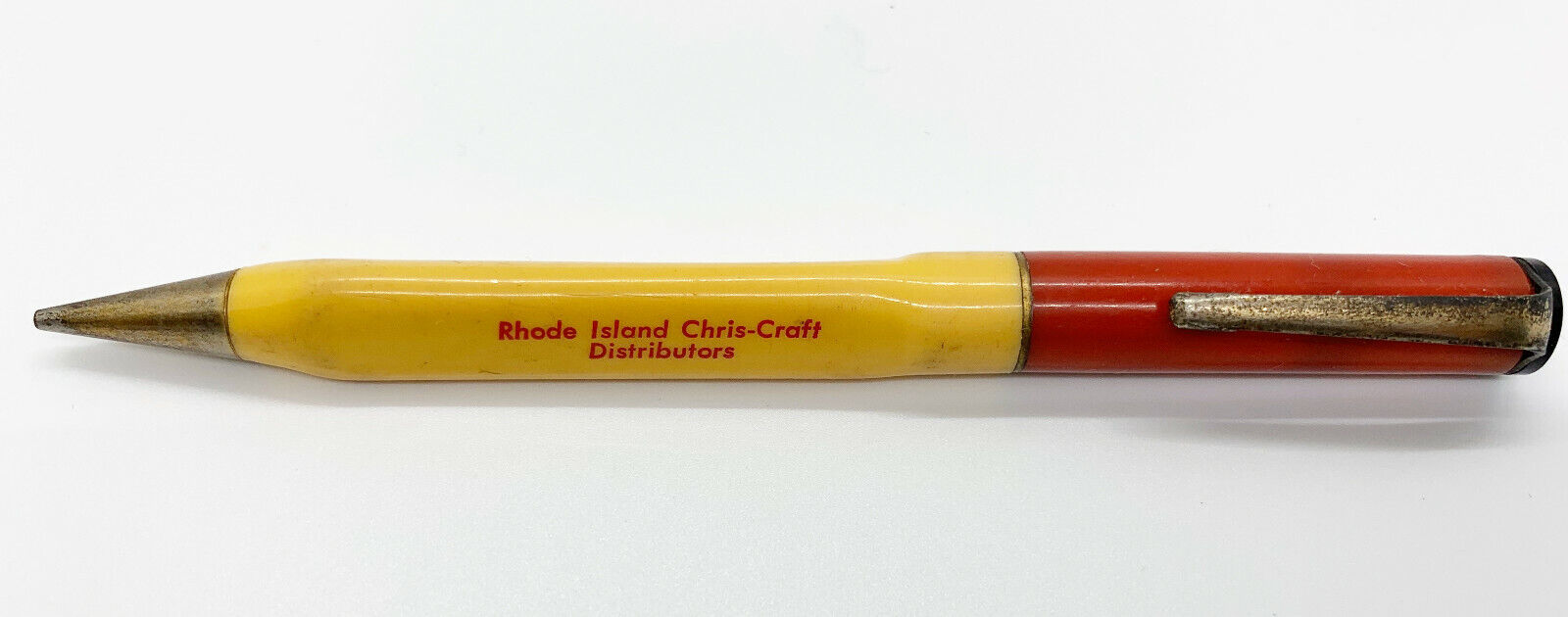 ep01 Vintage  Mechanical Pencil Chris Craft Rhode Island Greenwich Shipyard 022a