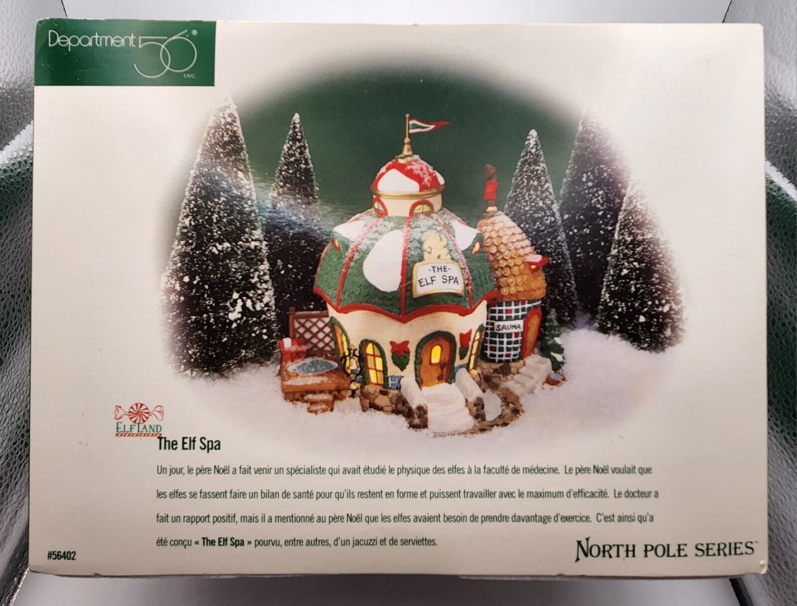 Dept 56 - Elf Spa - North Pole Series 1998 - Brand New