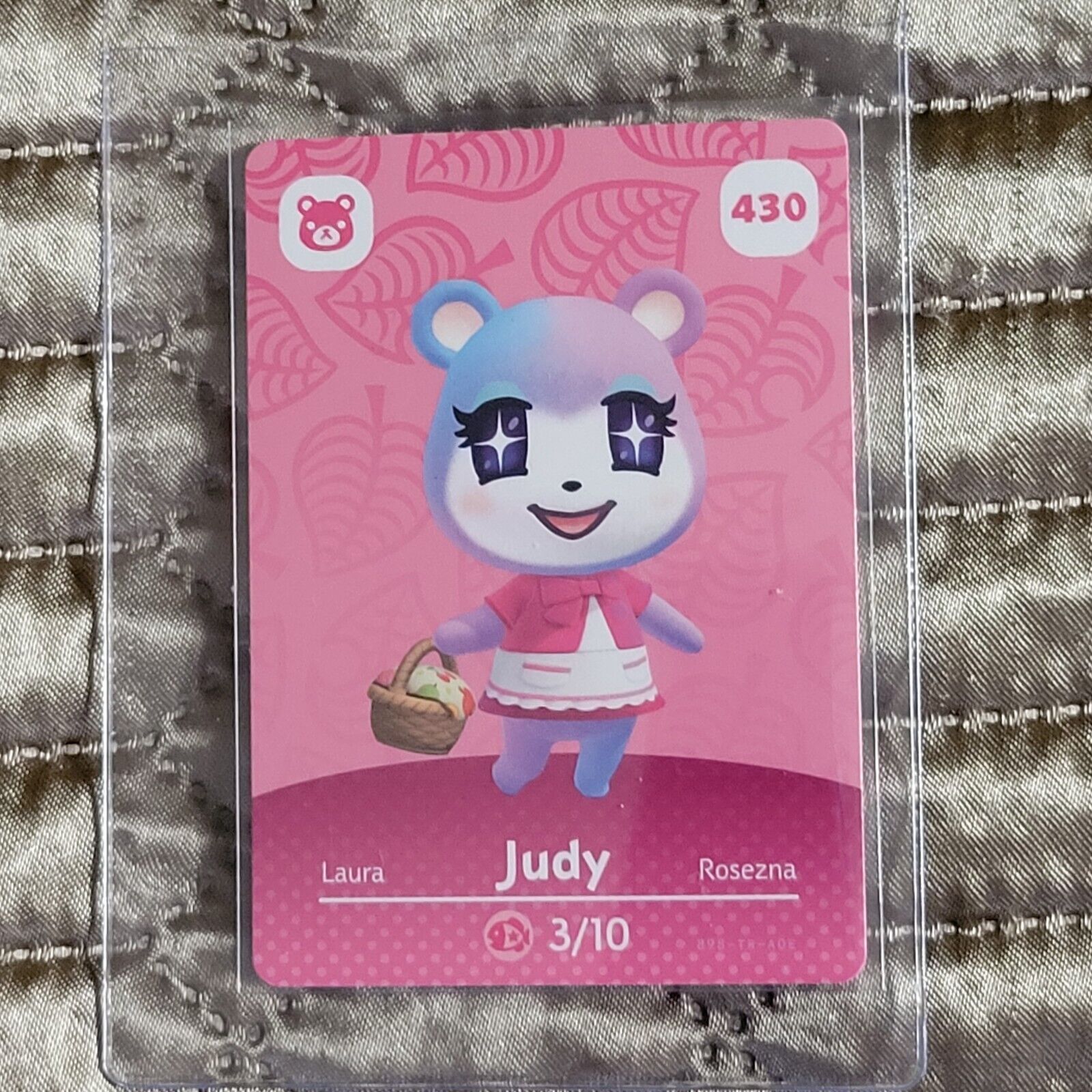 Judy No. 430 Animal Crossing Amiibo Card Series 5 Mint Never Scanned Authentic 