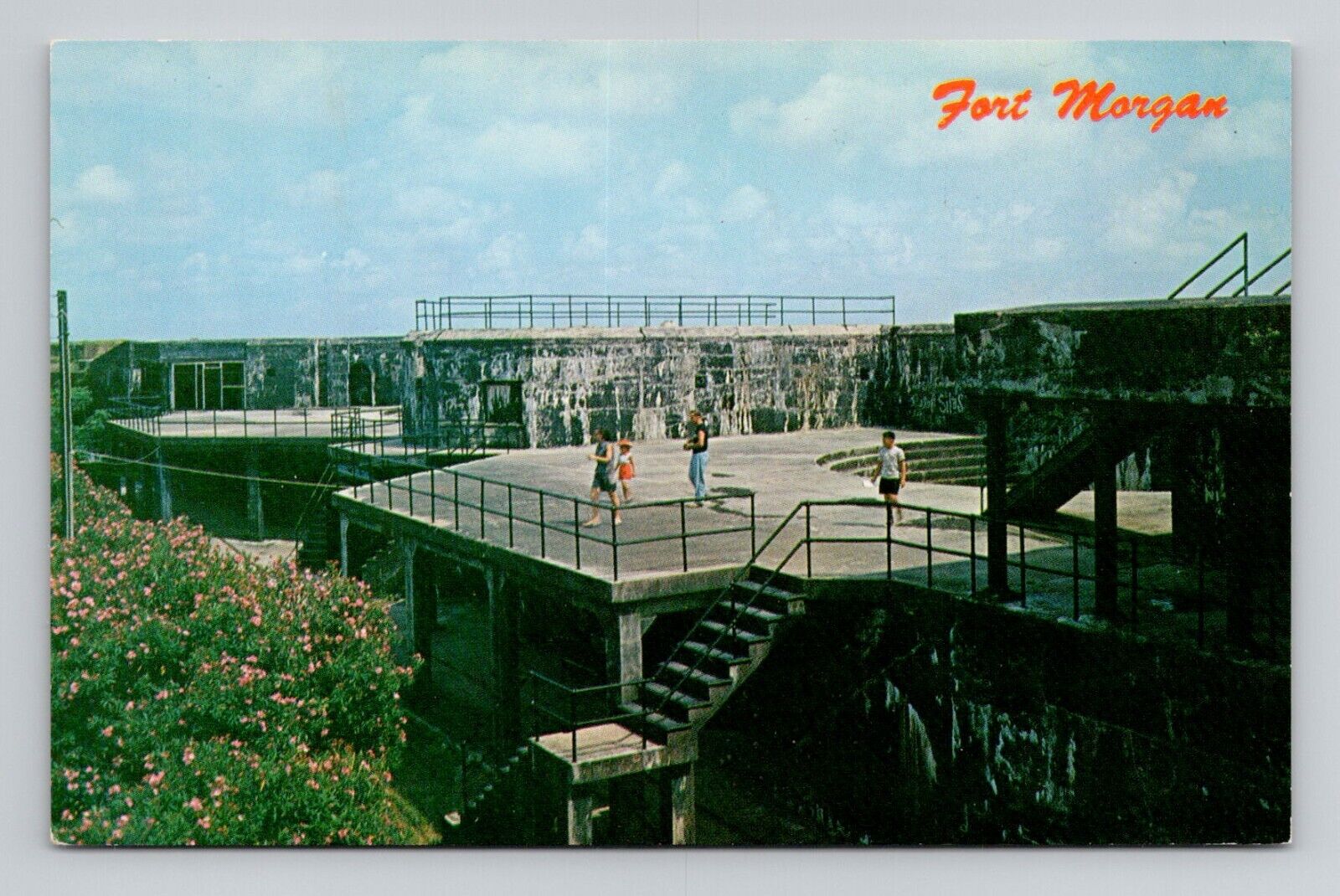 Postcard Fort Morgan Gulf Shores Alabama, Vintage Chrome N18