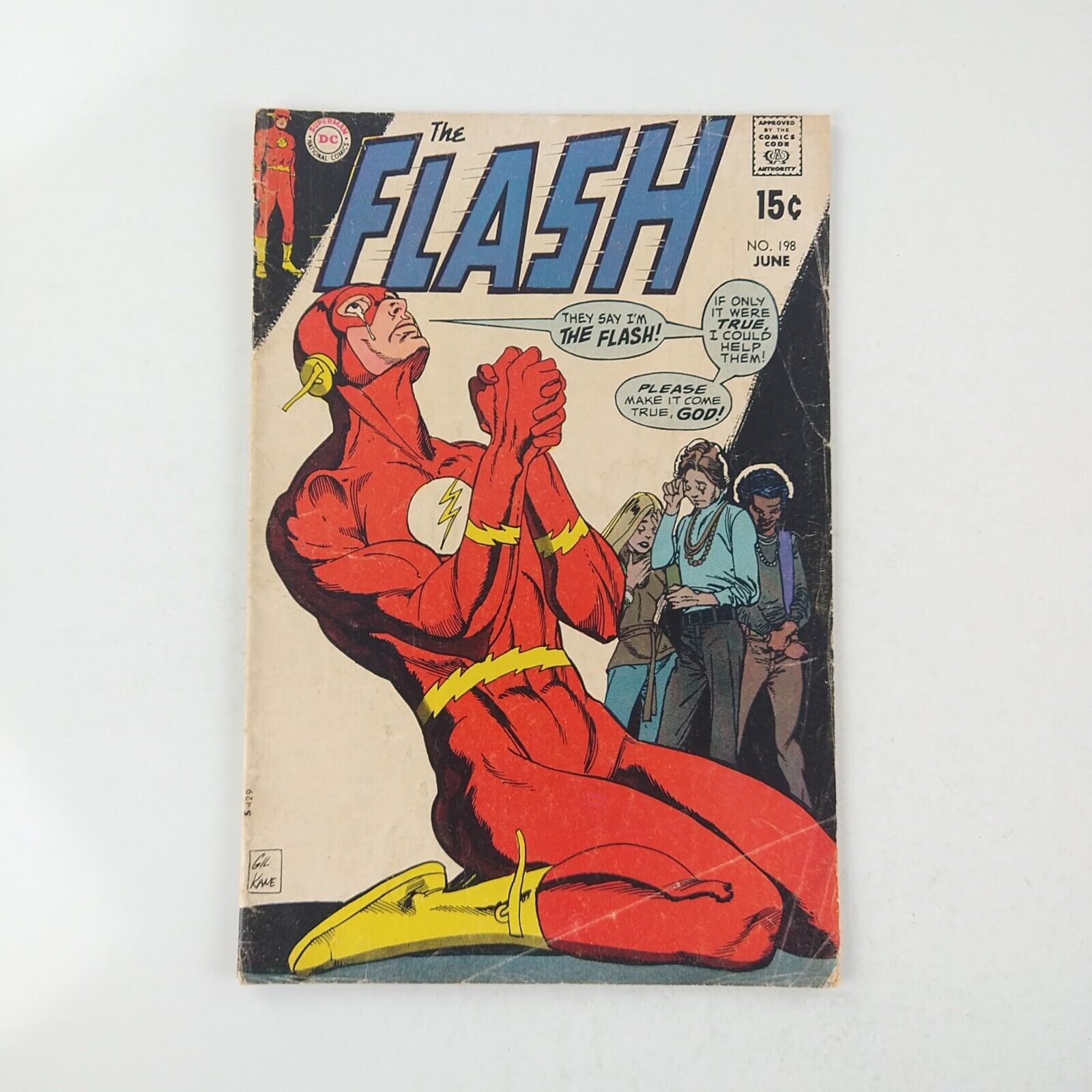 The Flash #198 Early Zatanna Appearance, Gil Kane (1970 DC Comics)