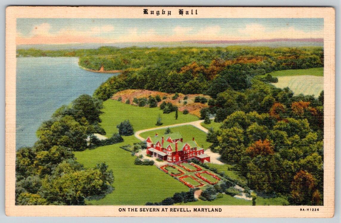 REVELL MARYLAND RUGBY HALL ON THE SEVERN RIVER RESTAURANT ARNOLD MD POSTCARD