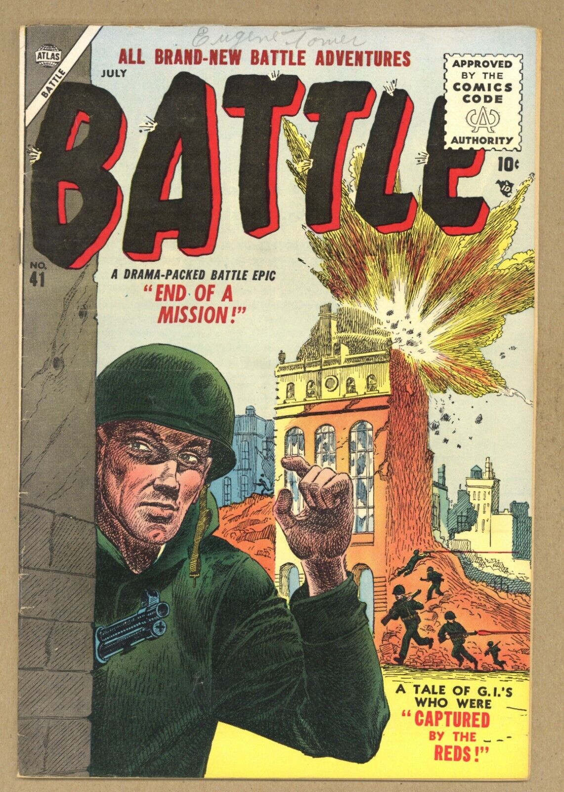 Battle 41 FN Kubert/Moskowitz Colan Katz Benulis WAR 1955 Atlas Comics W267