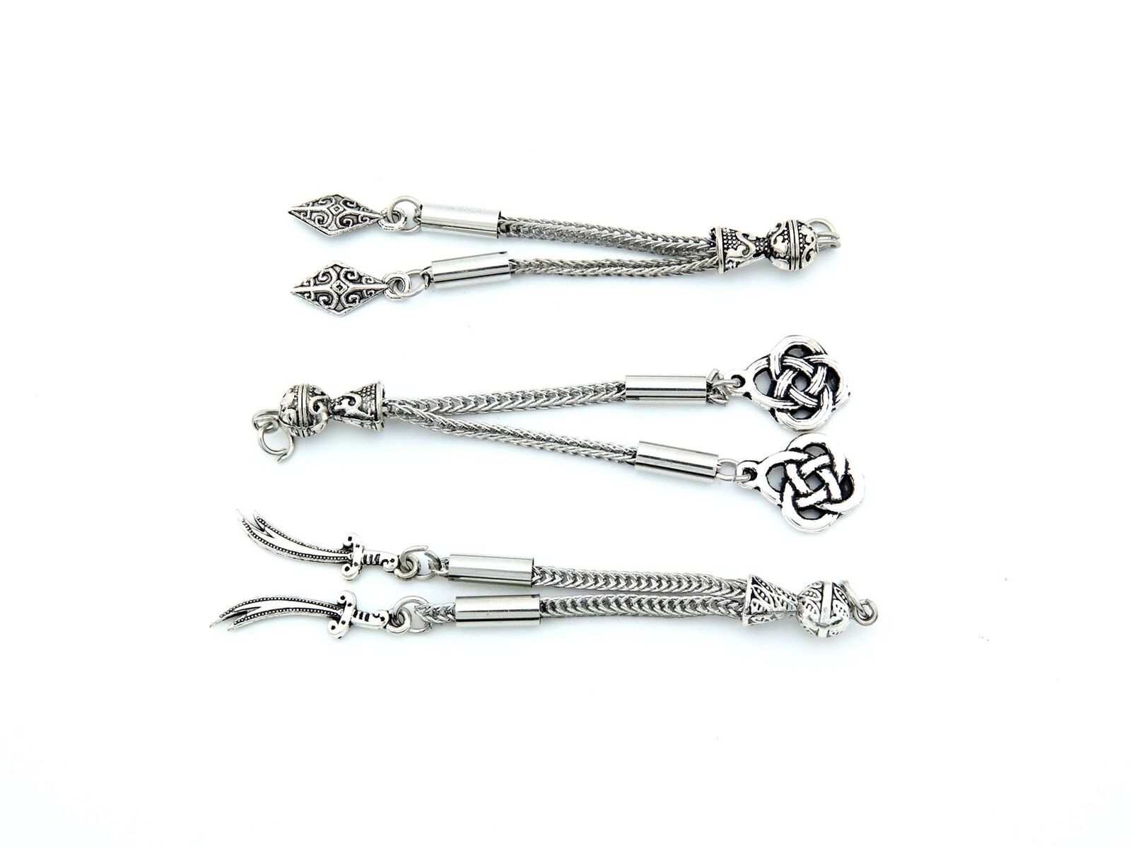 Metal tassel 3 pcs set for make Tasbih, Islamic Prayer Beads  Misbaha 821105 