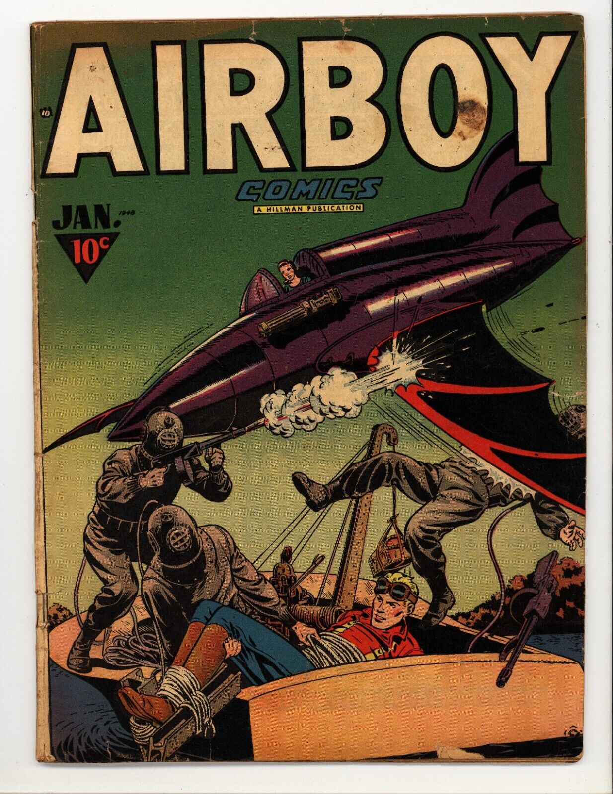 Airboy v4 #12 G/VG Complete Golden Age Hillman Periodicals Inc. 1948
