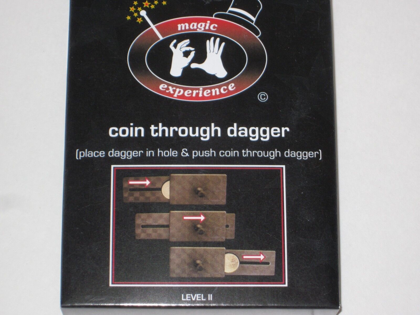 Coin Through Dagger Magic Trick - Pocket, Close Up Magic Illusion, Coin Trick