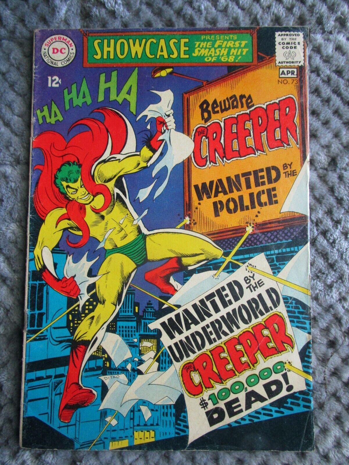 1968 Showcase #73 Comic Book-The Creeper