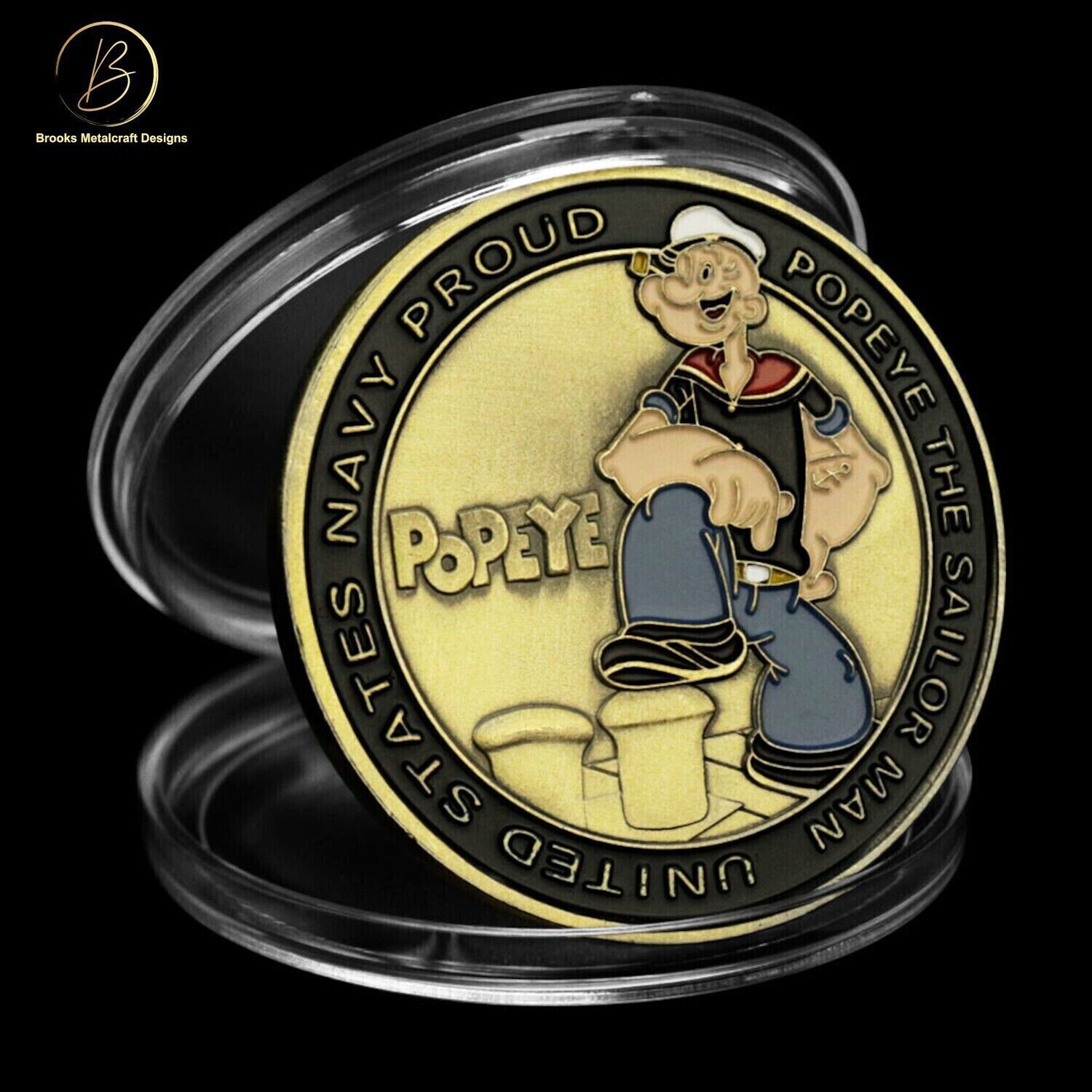 Navy Popeye The Sailor Man Challenge Coin