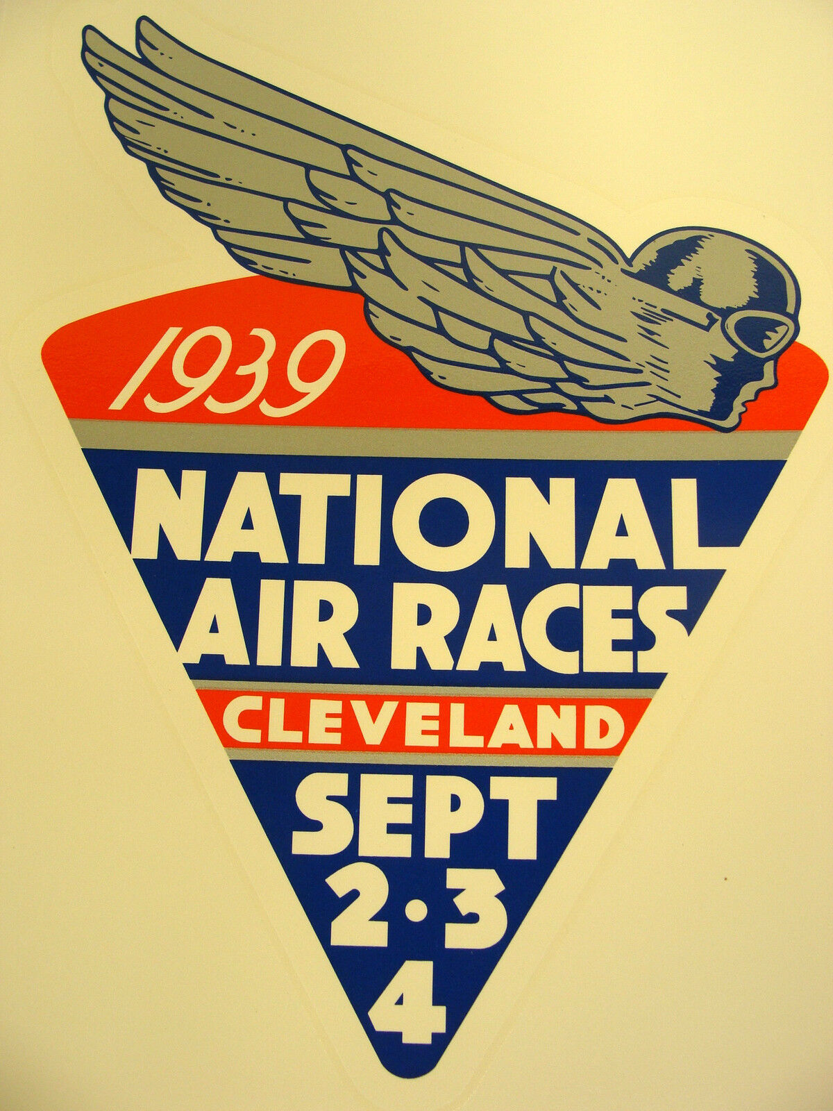 1939 NATIONAL AIR RACES WATER TRANSFER DECAL