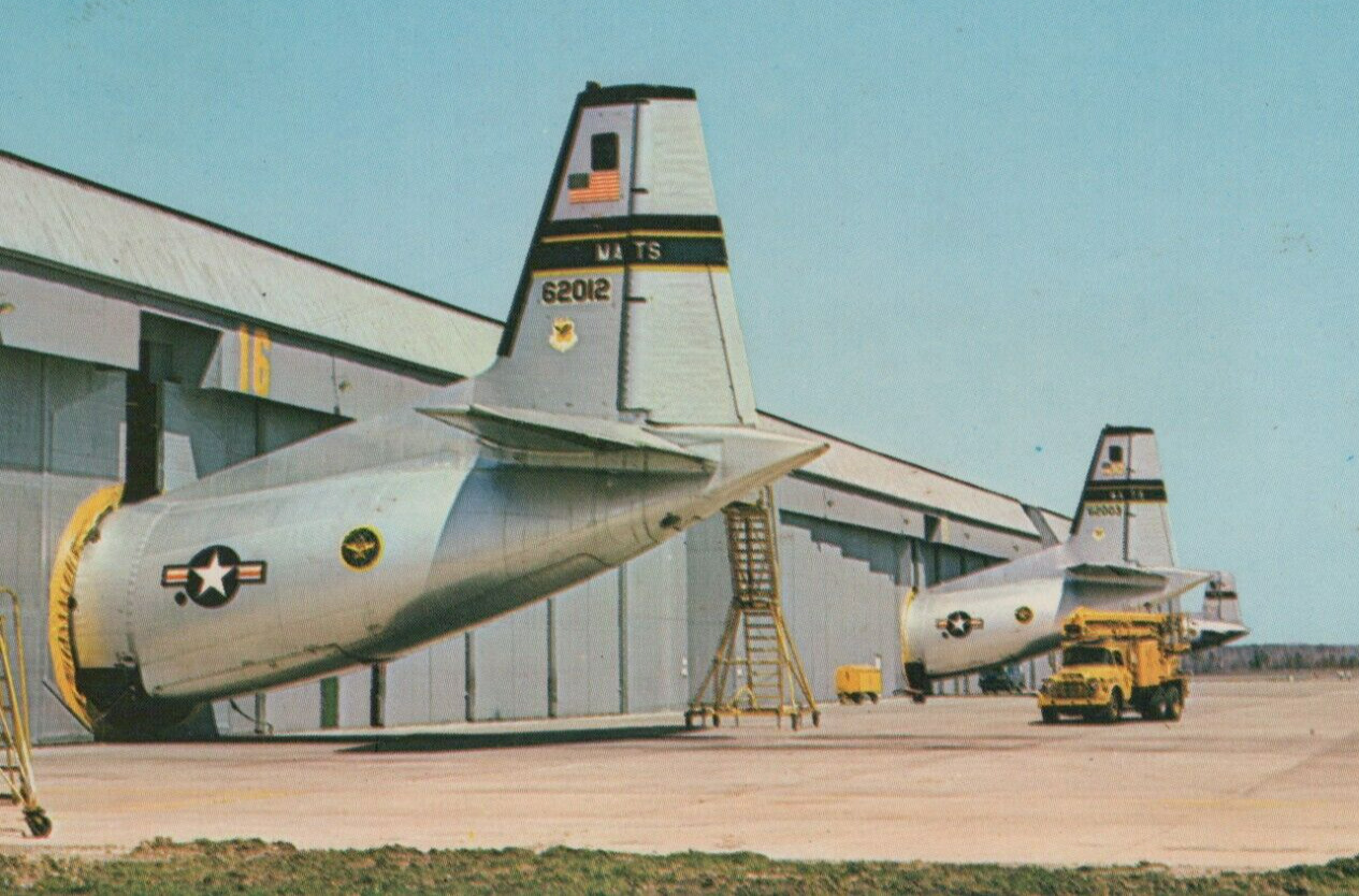 Planes Resting in Hangars Dover Air Force Base Delaware Chrome Vintage Post Card