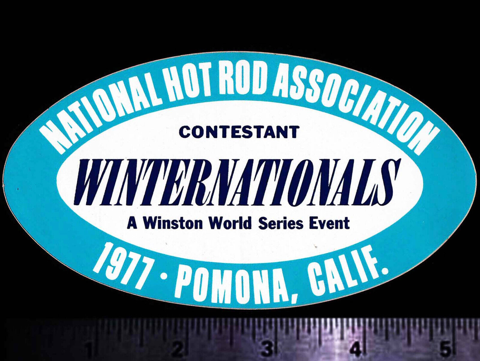 NHRA Winternationals Pomona, Calif. 1977 - Original Vintage Racing Decal/Sticker