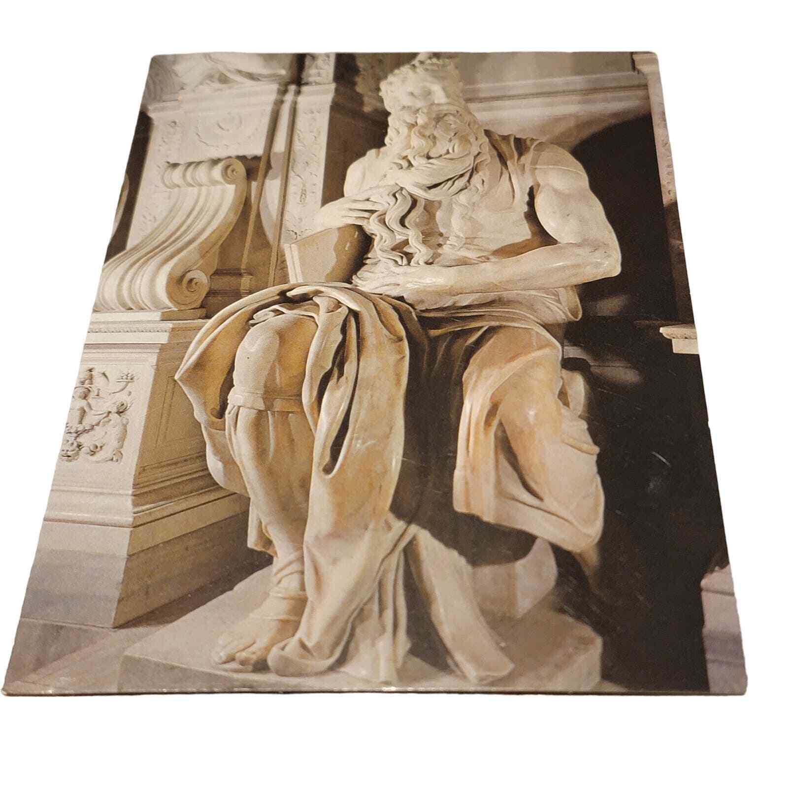 Postcard Moses By Michelangelo Roma Basilica Rome Italy. 