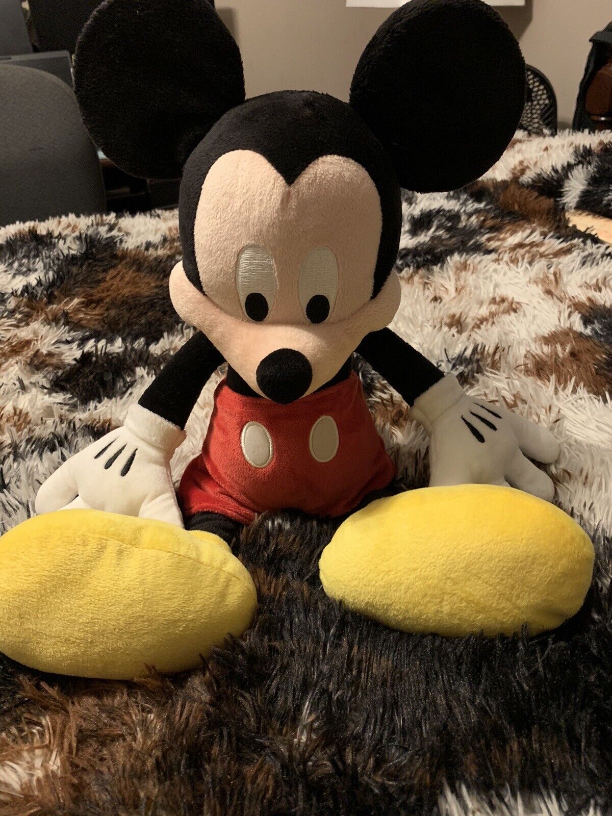 Disney Parks Authentic Official Exclusive Plush Mickey Mouse  Floppy 17” Fluffy