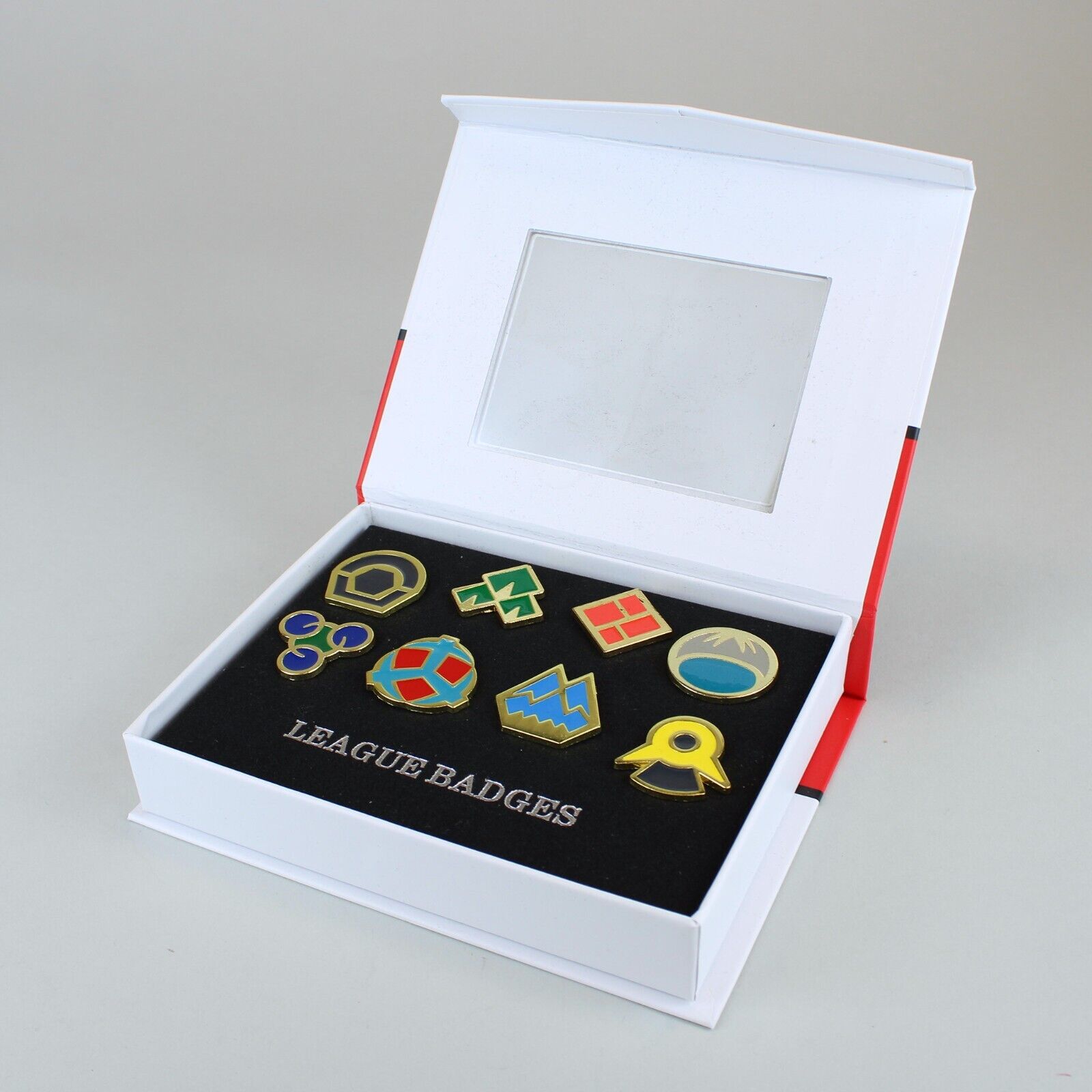 Pokemon Gen 4 Sinnoh League Trainer Gym Badges Enamel Pin Boxed Set