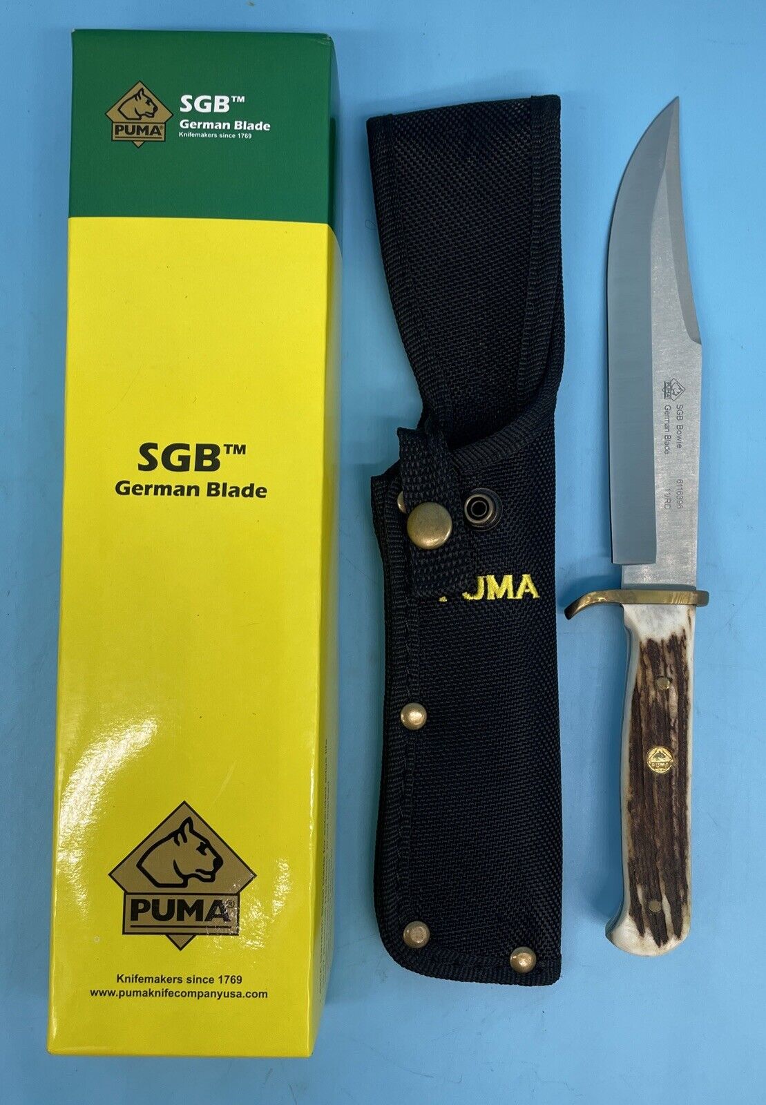 Puma SGB Bowie Knife with Stag Handle 6116396