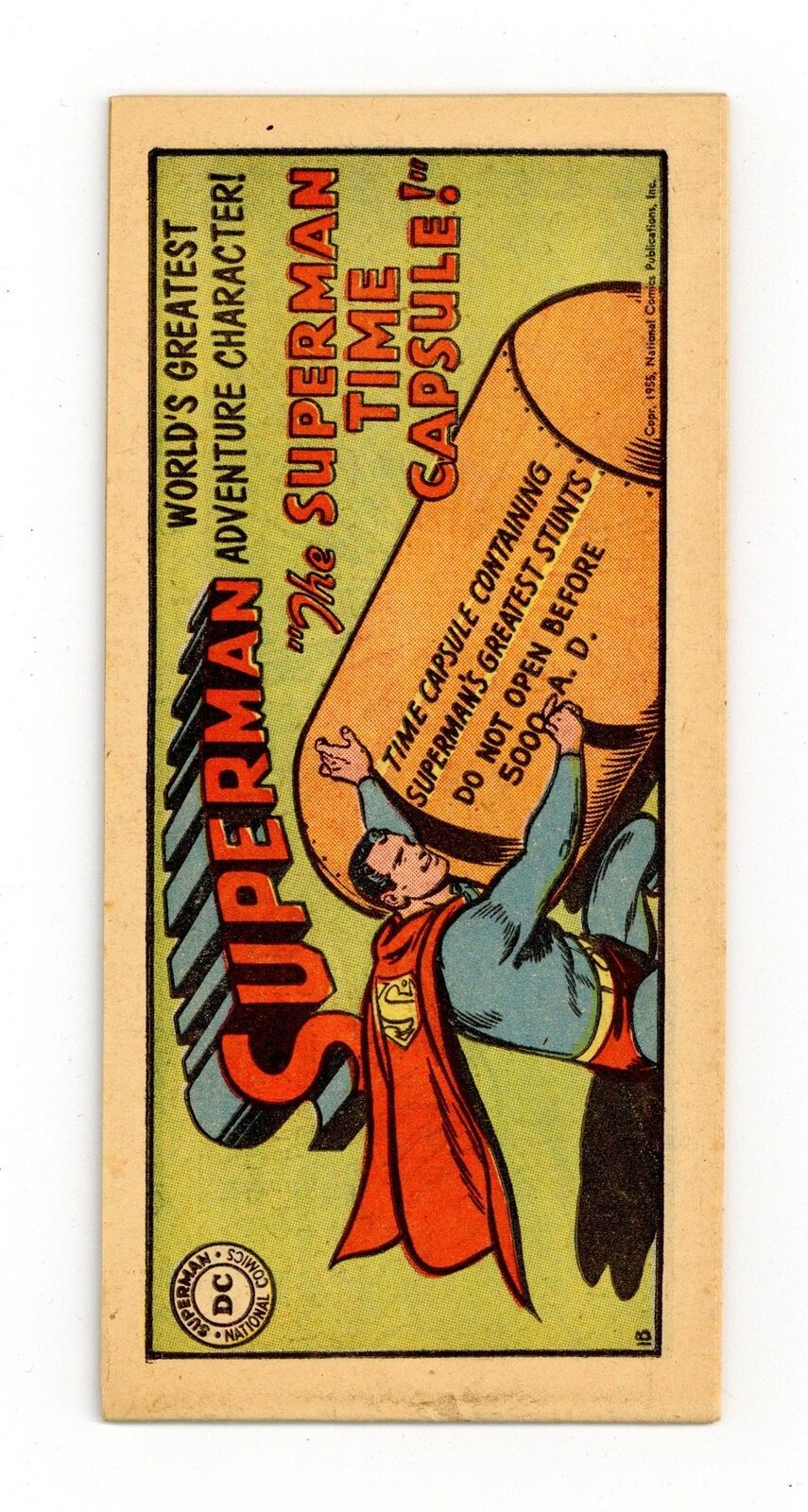 Superman Time Capsule Kellogg's Giveaway #1 VG- 3.5 1955