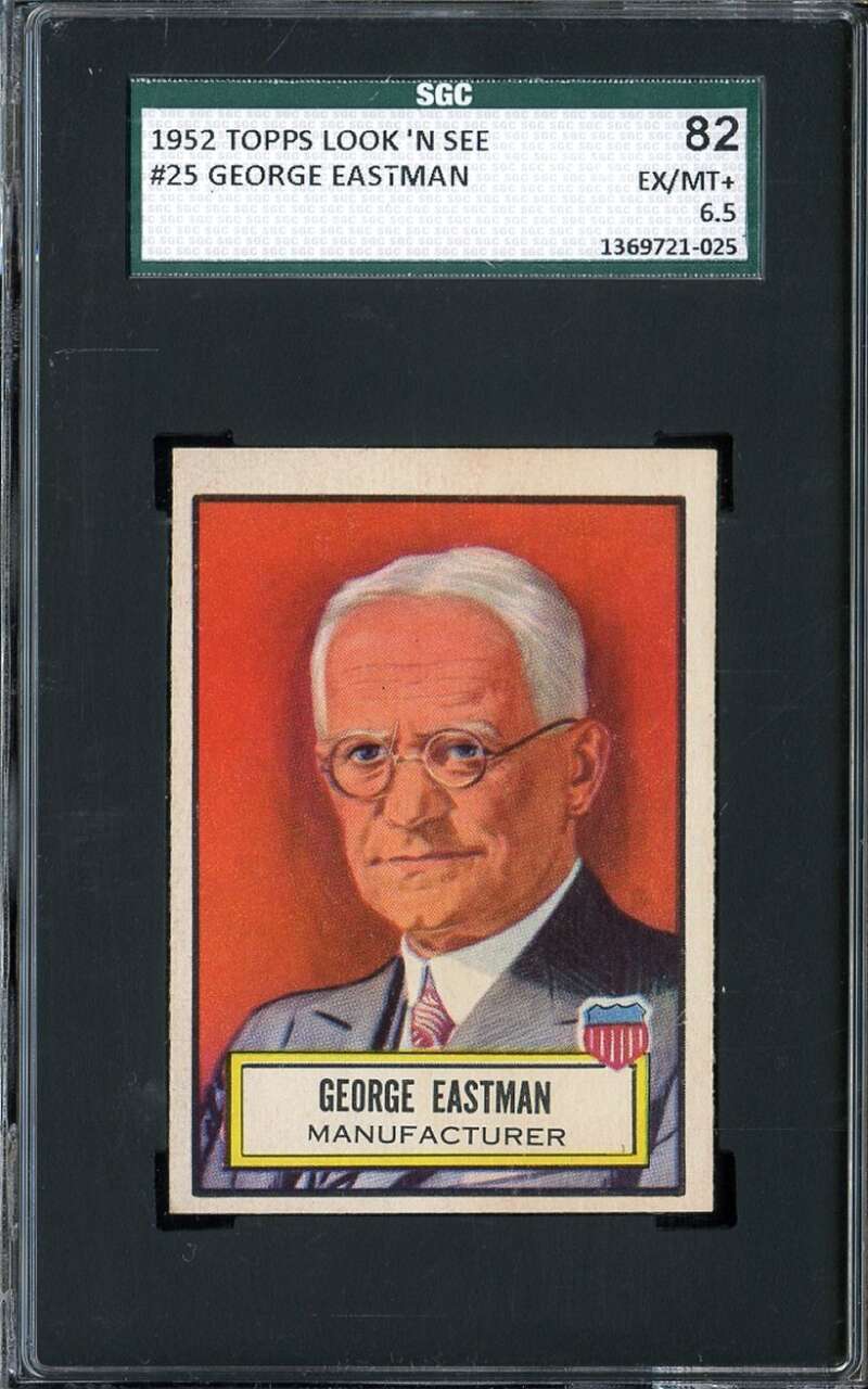 1952 TOPPS LOOK 'N SEE #25 GEORGE EASTMAN SGC 6.5 *DS15170