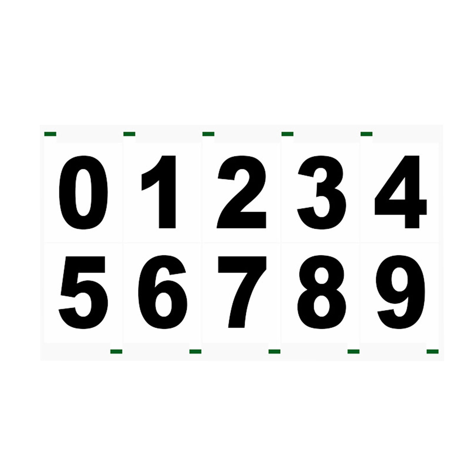 2024 License Plate Number Sticker 0-9 Heat-resistant PVC Home Address Numbers