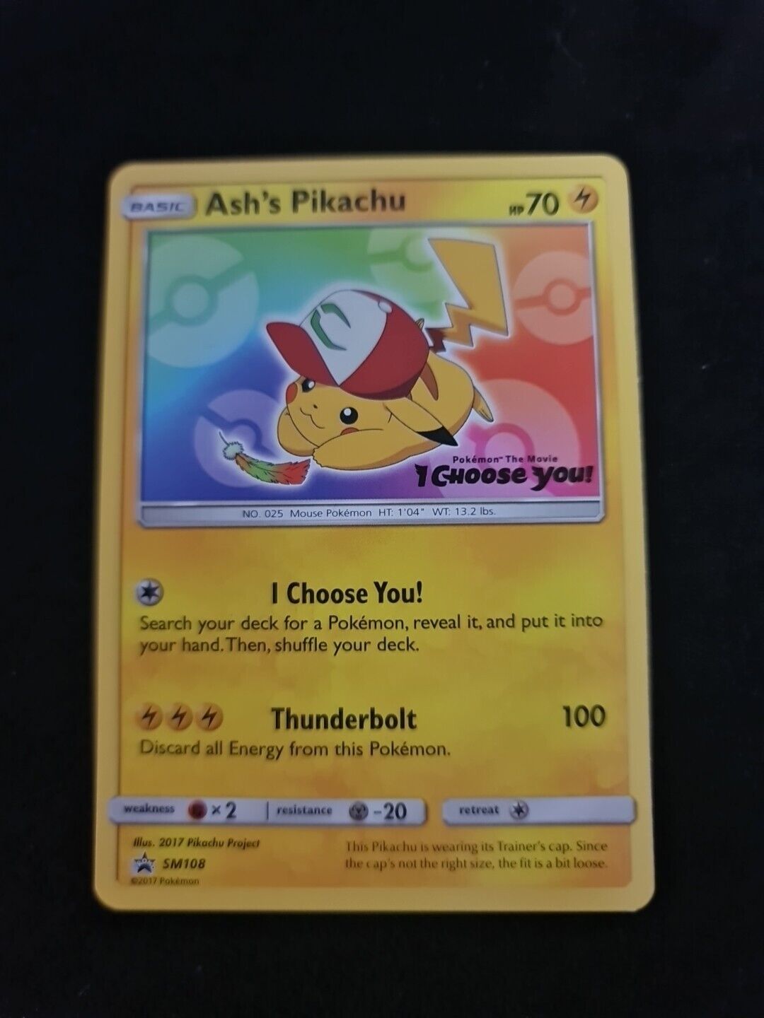 Pokemon Card - Ash\'s Pikachu SM108