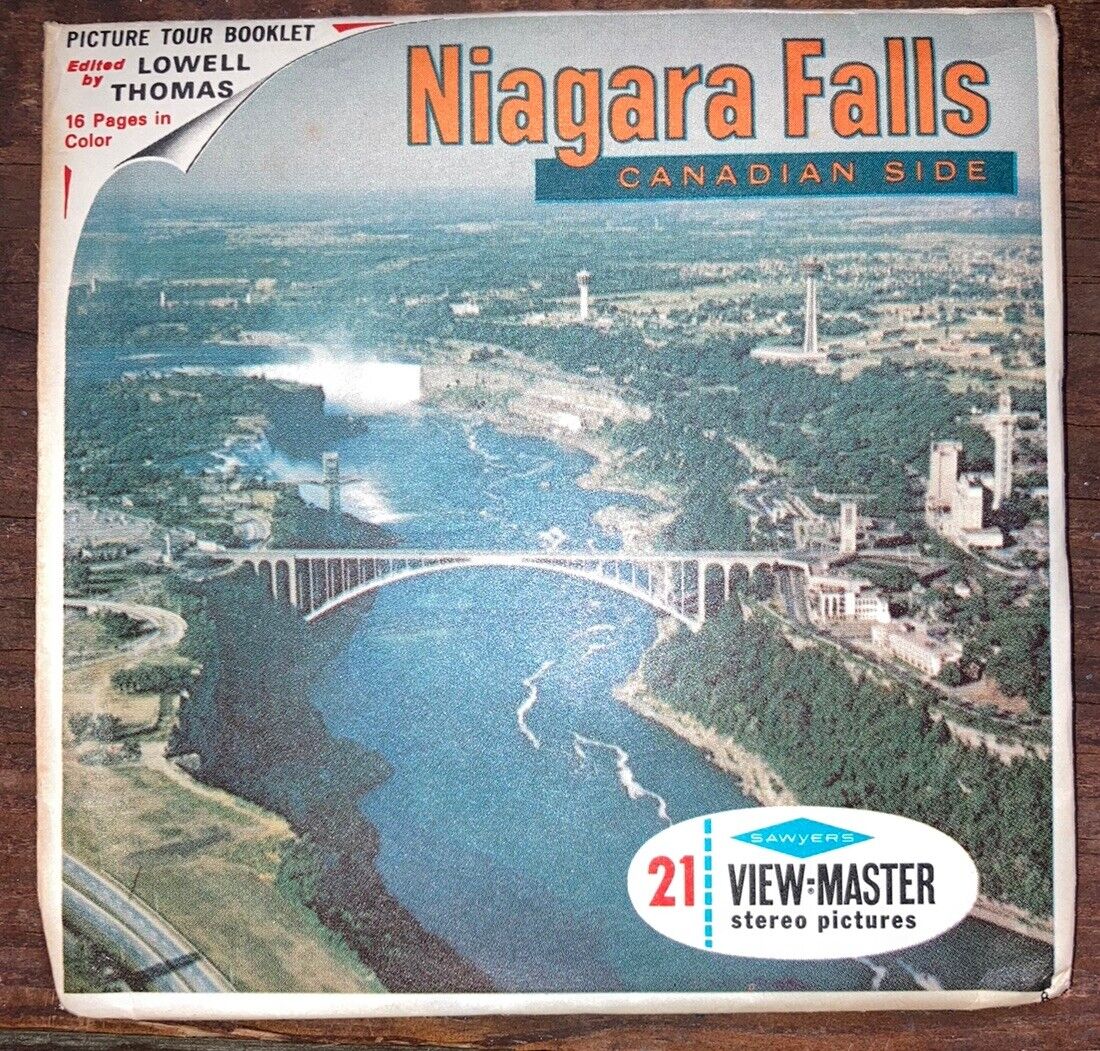 Vintage 1960s View-Master Reels Set NIAGARA FALLS CANADIAN SIDE Packet A656