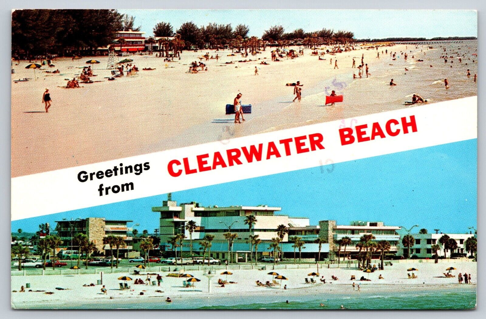Postcard Greetings From Clearwater Beach Florida  [gf]