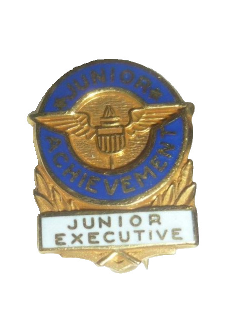 Vintage Junior Achievement Junior Executive gold filled Pin Lapel