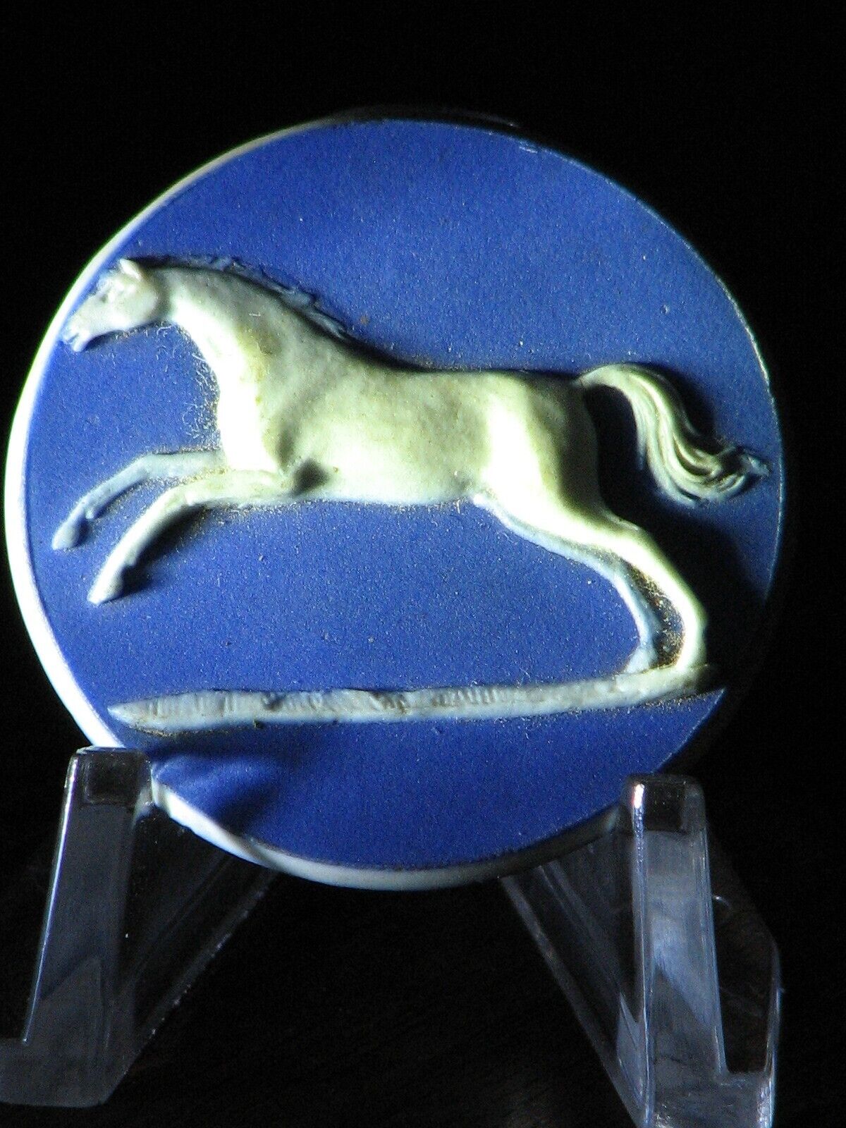 WEDGWOOD 1785-90 XRARE MEDALLION OF STUBB HORSE BY EDWARD BURCH REAL  MUSEUM..