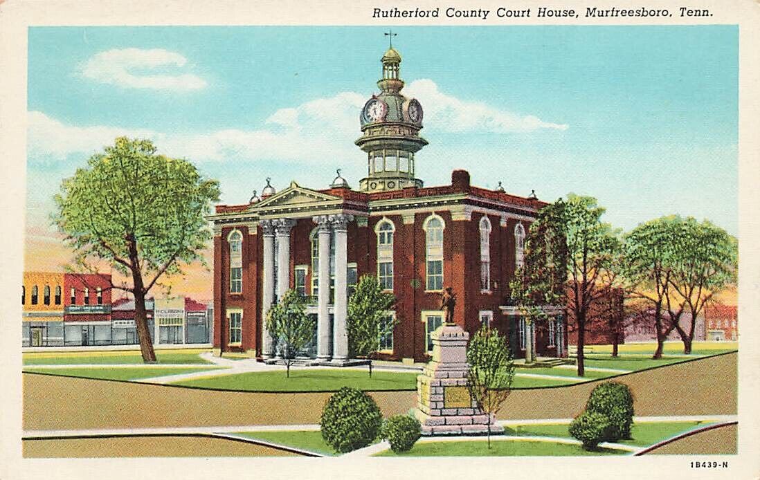 Murfreesboro, TN * Tenn * Tennessee * Rutherford County Court House * linen * gh