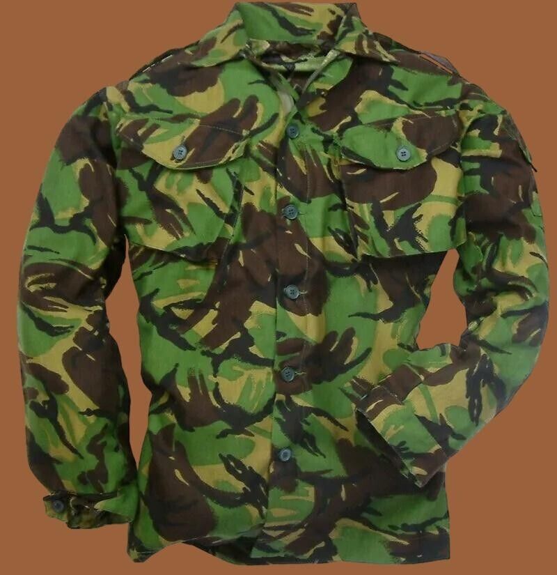 British DPM Jungle Combat Shirt Tropical Camouflage lightweight Size X-Large