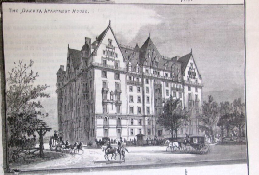 1884 THE DAKOTA APARTMENT HOUSE- BUILDINGS OF PROMINENCE- NEW YORK CITY- REPORT