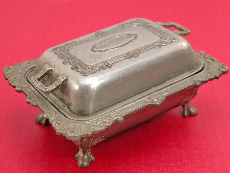 Vintage Decorative Metal Trinket Box Made in Occupied Japan