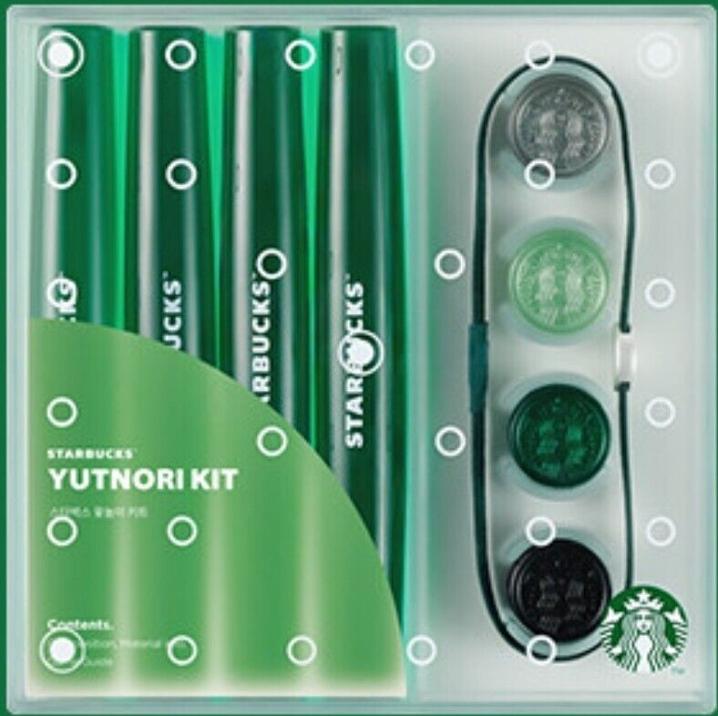 Starbucks korea 2024 Lunar New Year Yutnori Kit green