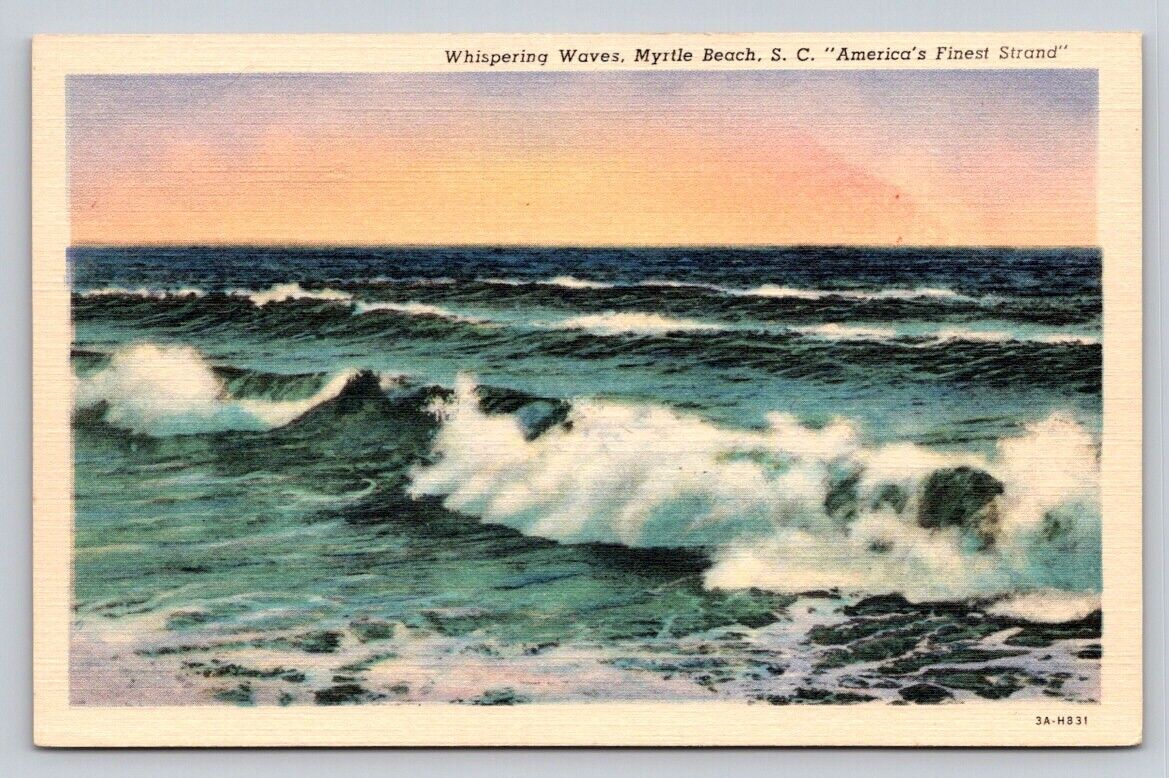 Linen Whispering Waves Breakers Surf Myrtle Beach South Carolina P634