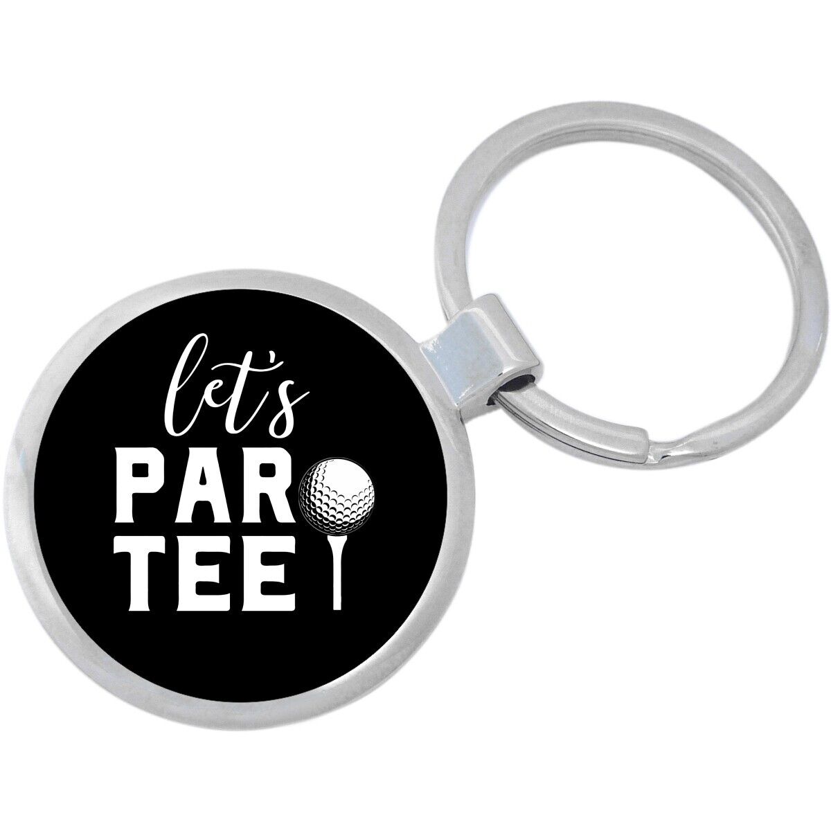 Let\'s Par Tee Keychain - Includes 1.25 Inch Loop for Keys or Backpack