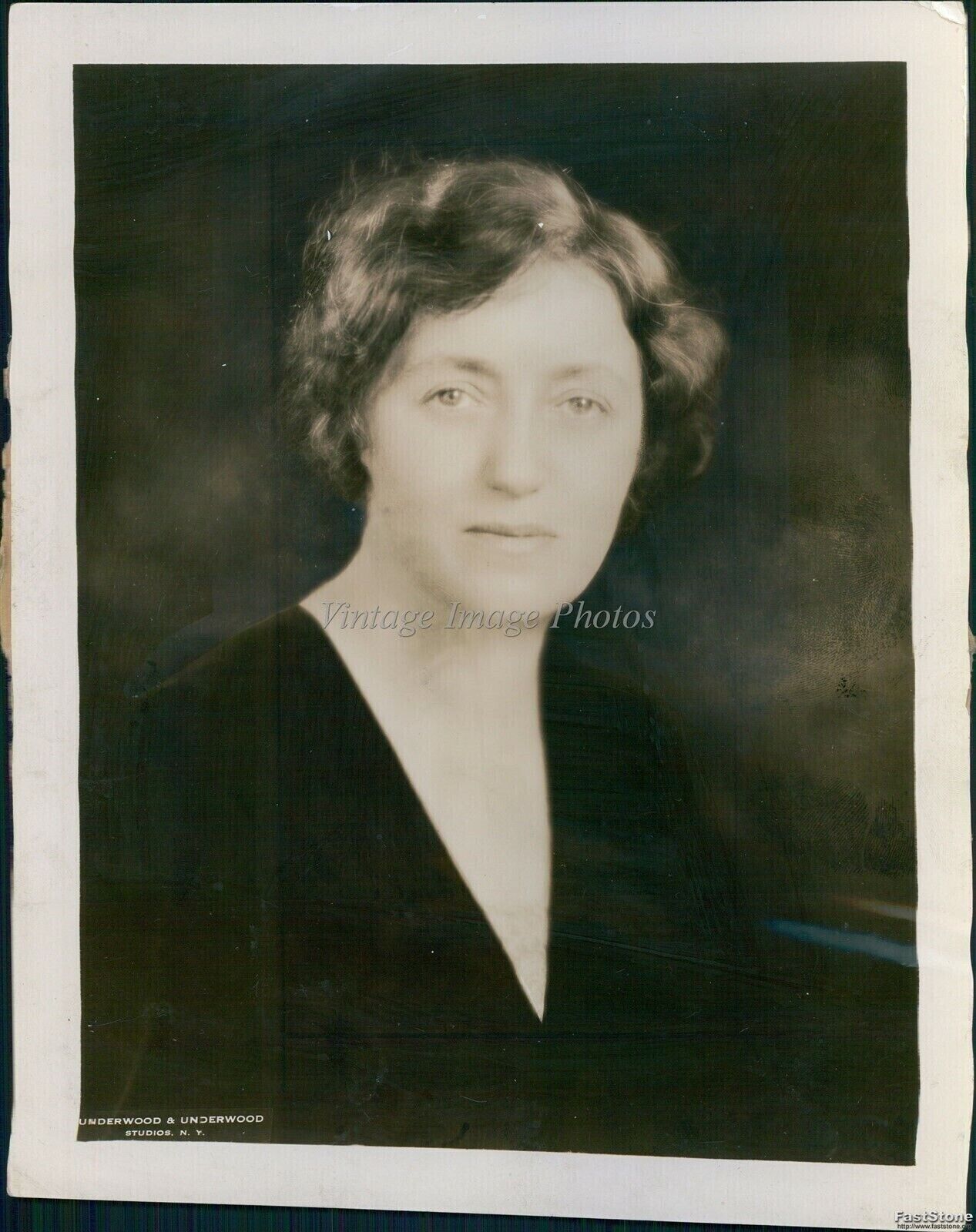 1928 Playwright Mrs Max Ehlert Wife Of Chilean Consul Chicago Authors 8X10 Photo