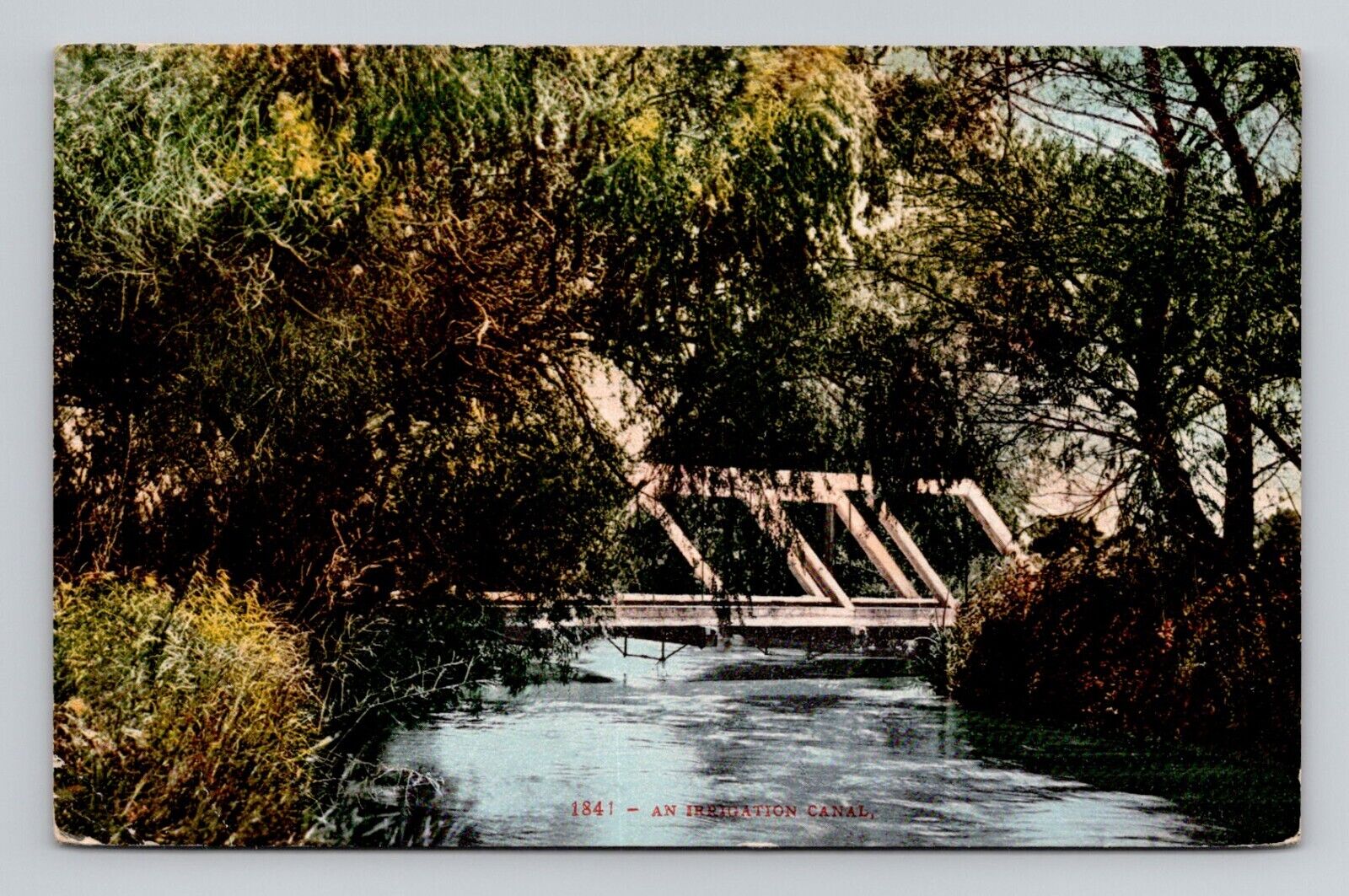 Postcard Irrigation Canal Posted Oakland California CA, Antique i9