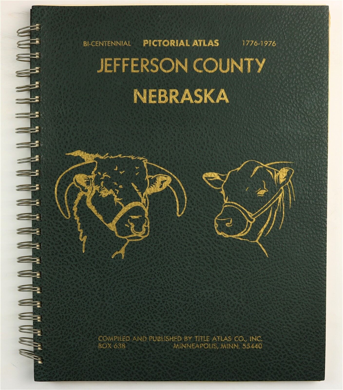 Jefferson County, Nebraska 1976 Atlas Fairbury Daykin Diller Endicott Harbine NE