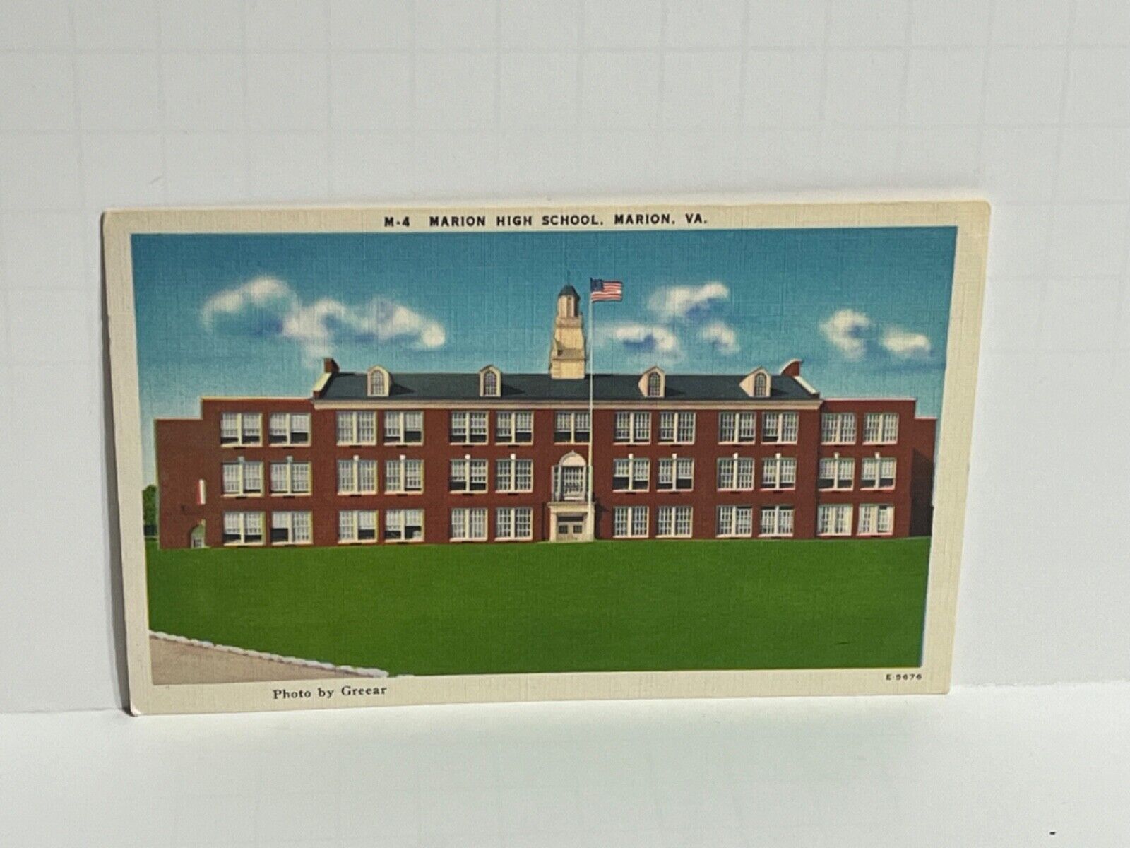 Postcard Marion High School Marion Virginia VA A68