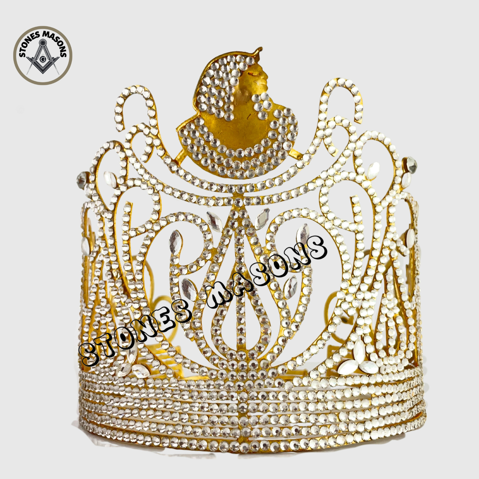 Masonic DOI Crown, Masonic Daughter Of ISIS Crown Gold Tone Biggest Size Crown