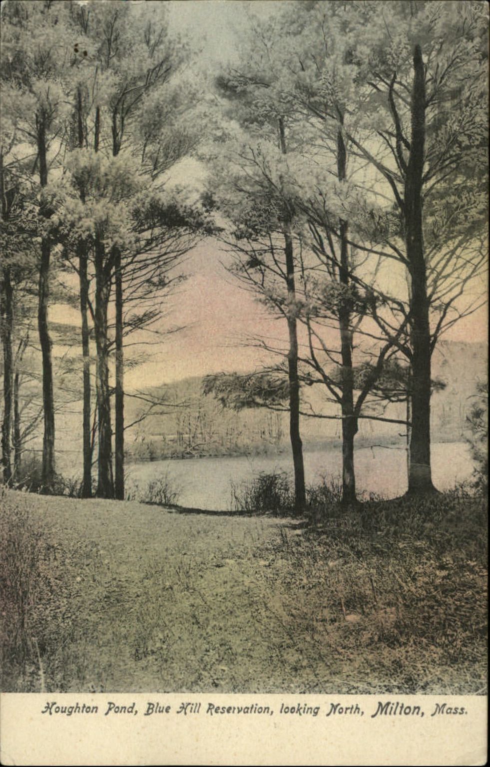 Houghton Pond Blue Hill Reservation Milton MA ~ 1908 to SNOW West Chelmsford