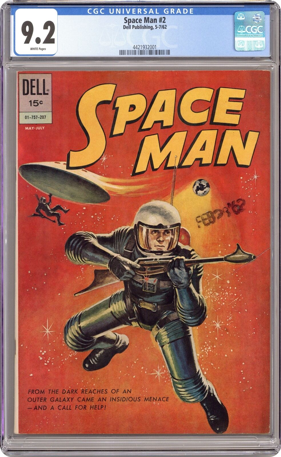 Space Man #2 CGC 9.2 1962 4421932001