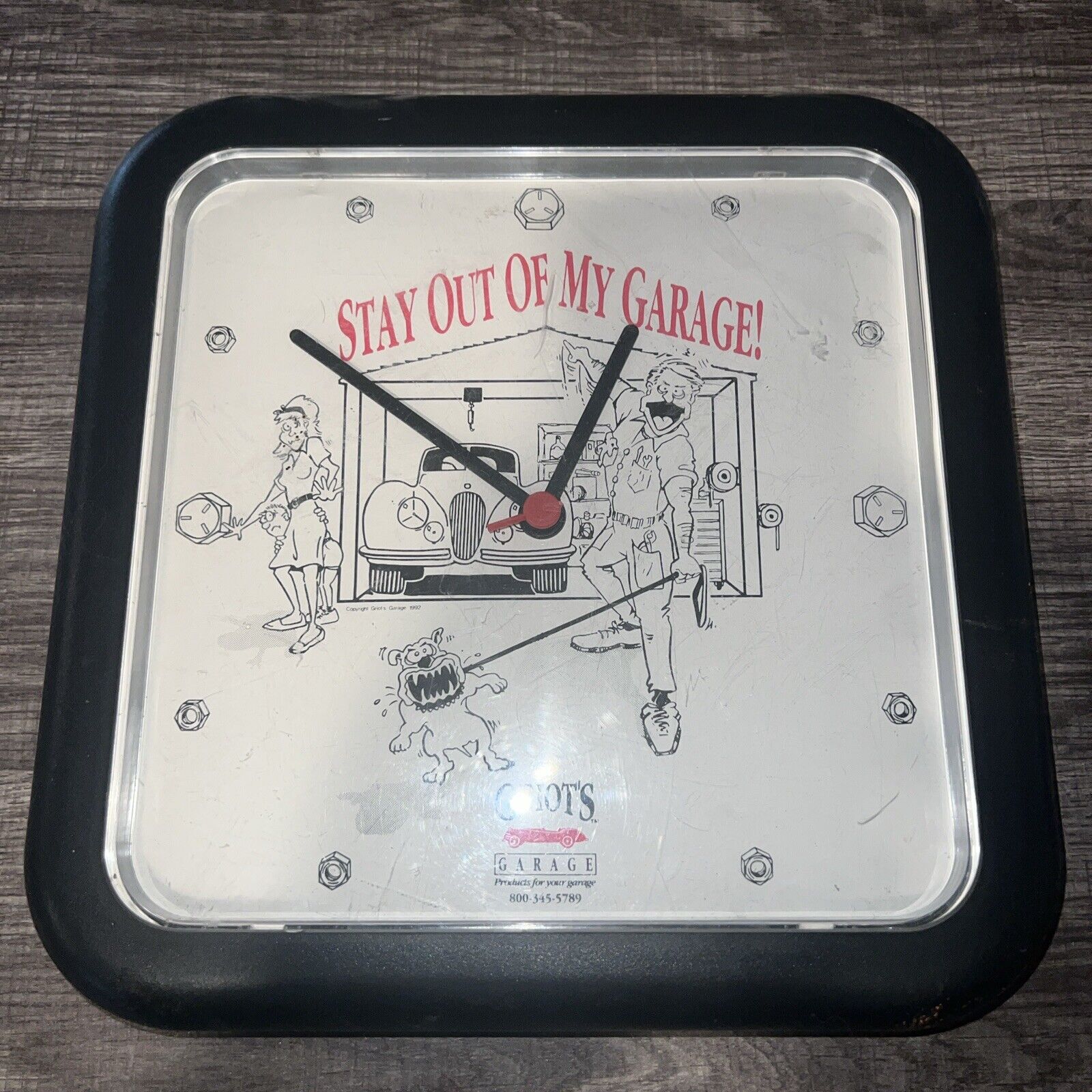 Vintage- Stay Out Of My Garage/ Griots Garage Wall Clock 