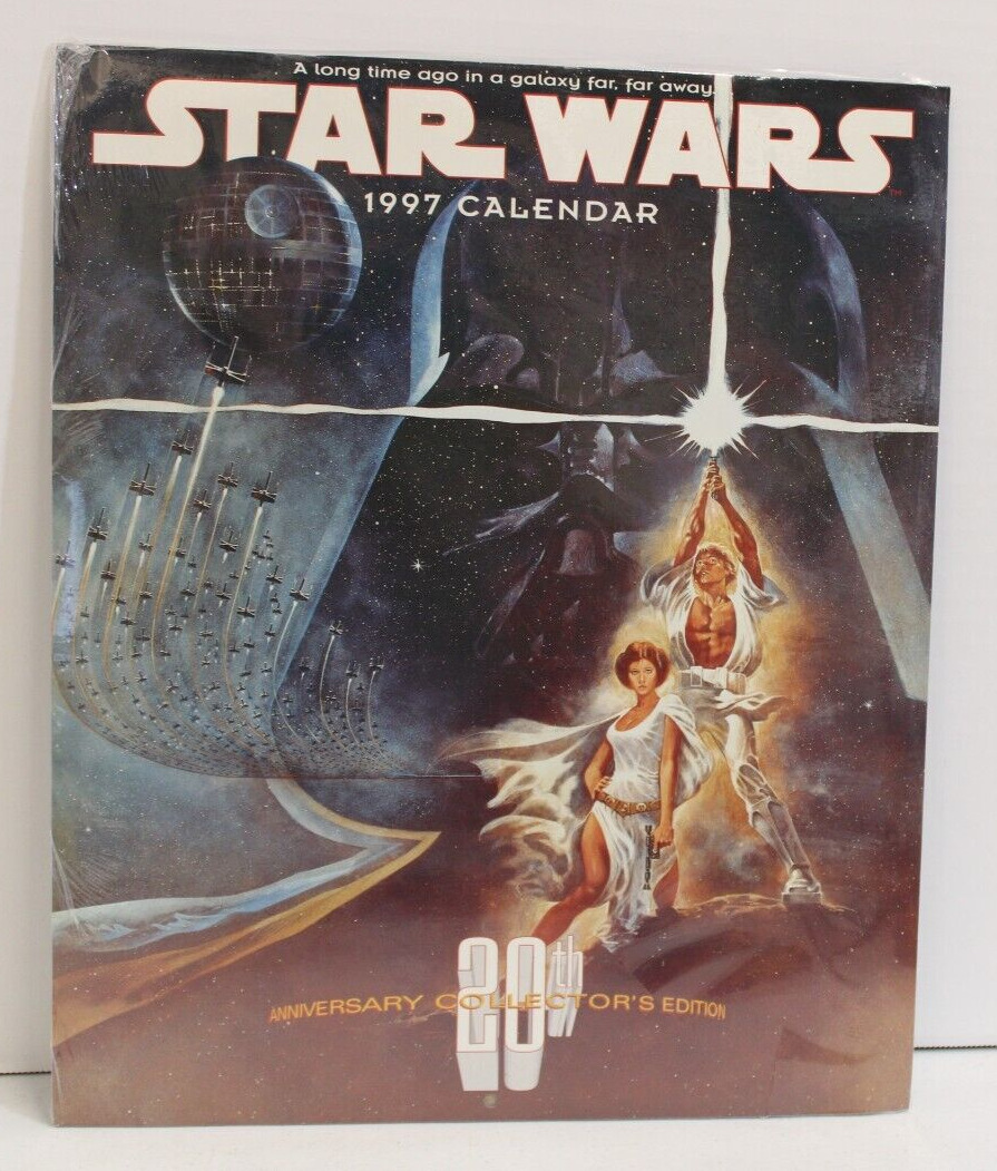 1997 Star Wars Calendar - 20th Anniversary Collector s Edition (still Sealed)