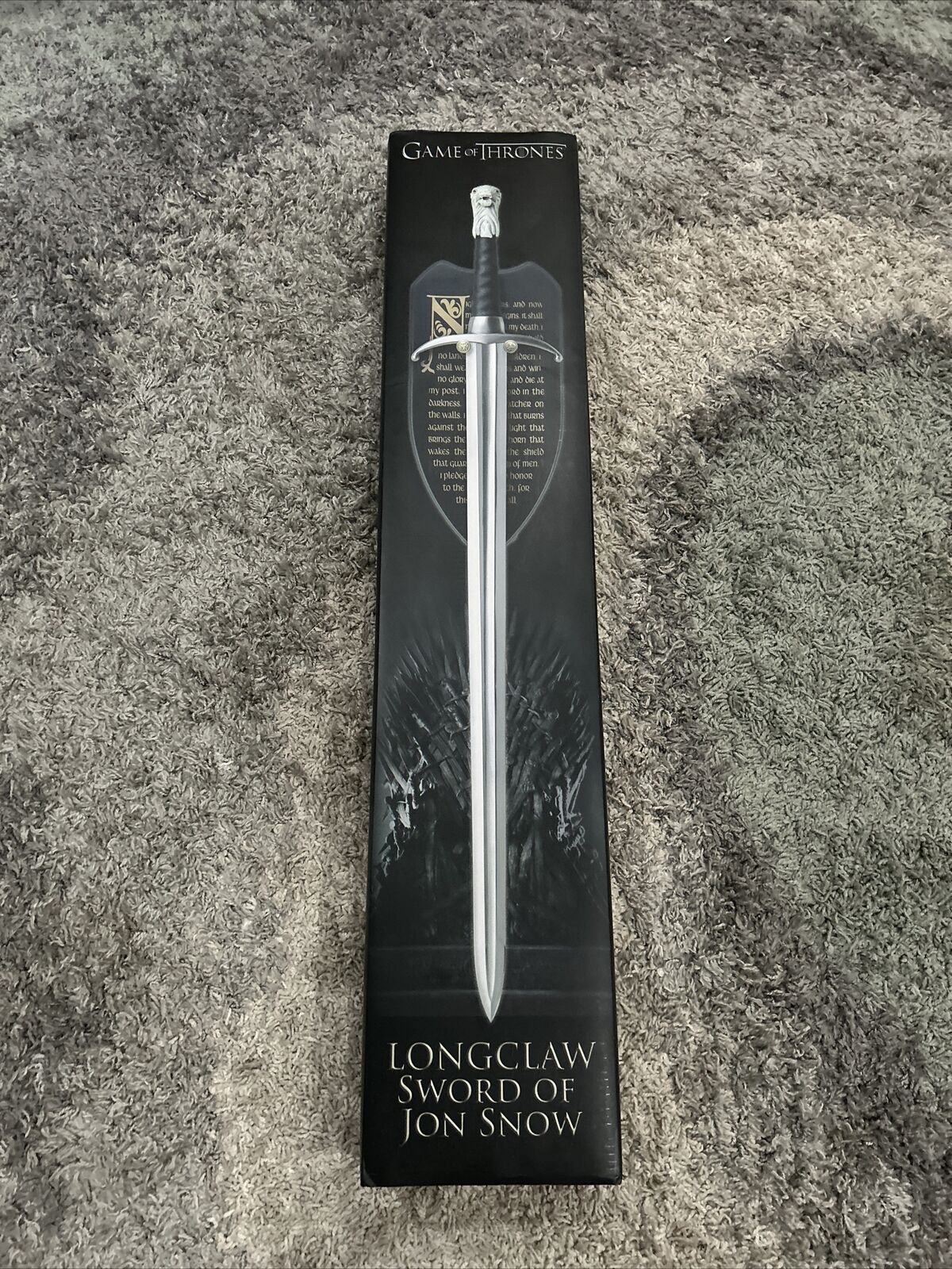 Official Game Of Thrones HBO Licensed Longclaw Valyrian Sword Of Jon Snow New 