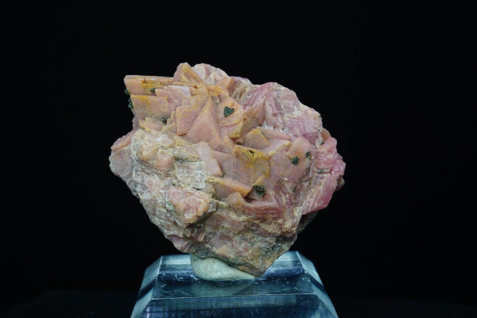Rhodochrosite & Pyrite / Rare Mineral Specimen / Emma Mine, Montana
