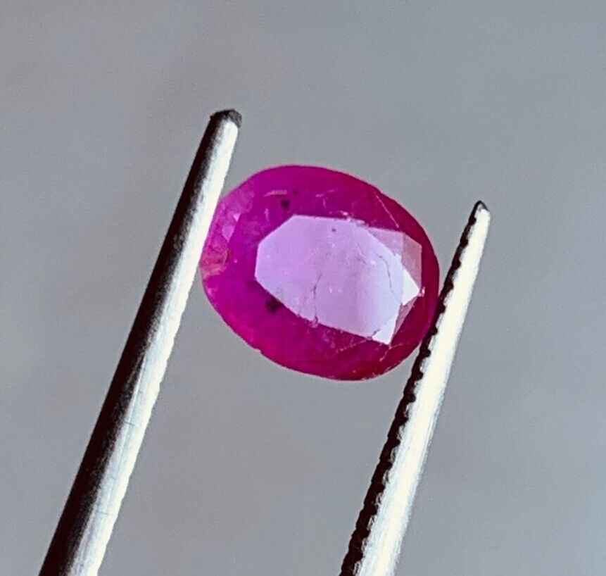 0.65Ct Beautiful Natural Color Ruby Faceted from Afghanistan 